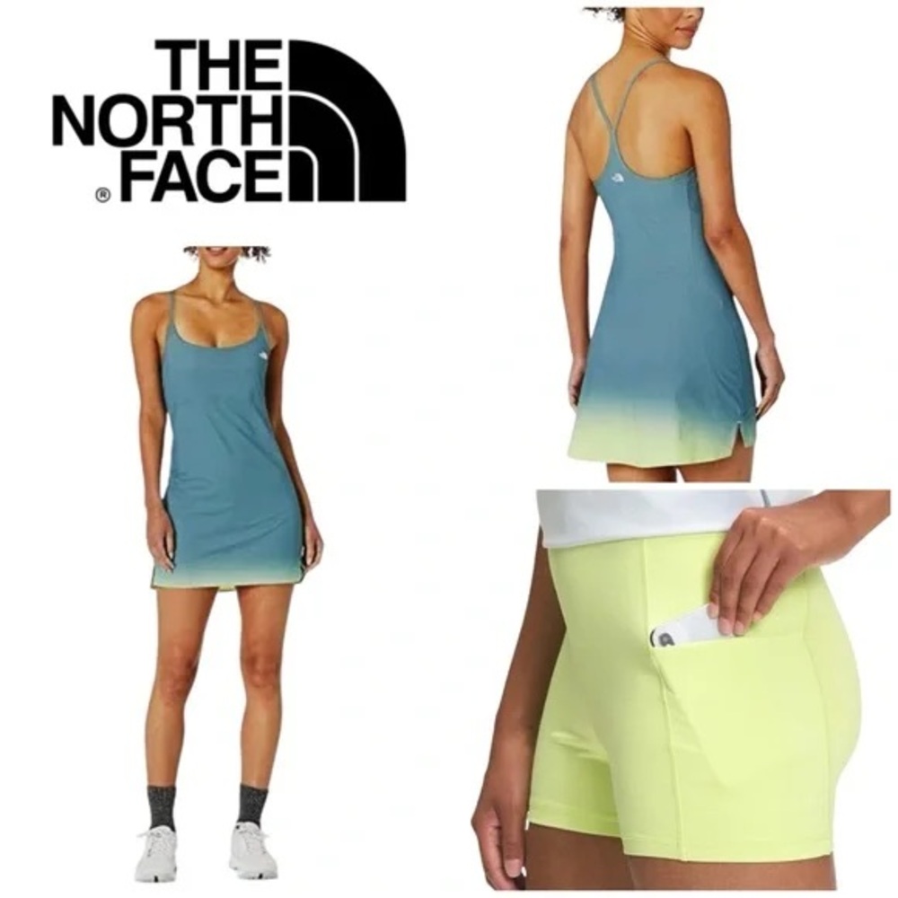 The North Face Teal and Lime Dress
